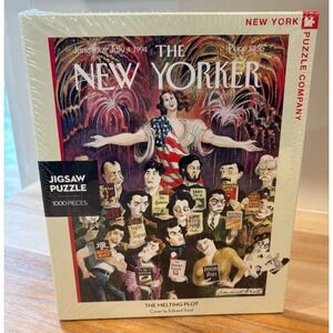 NYPC New Yorker Melting Plot by Edward Sorel 1000 piece jigsaw puzzle NEW sealed